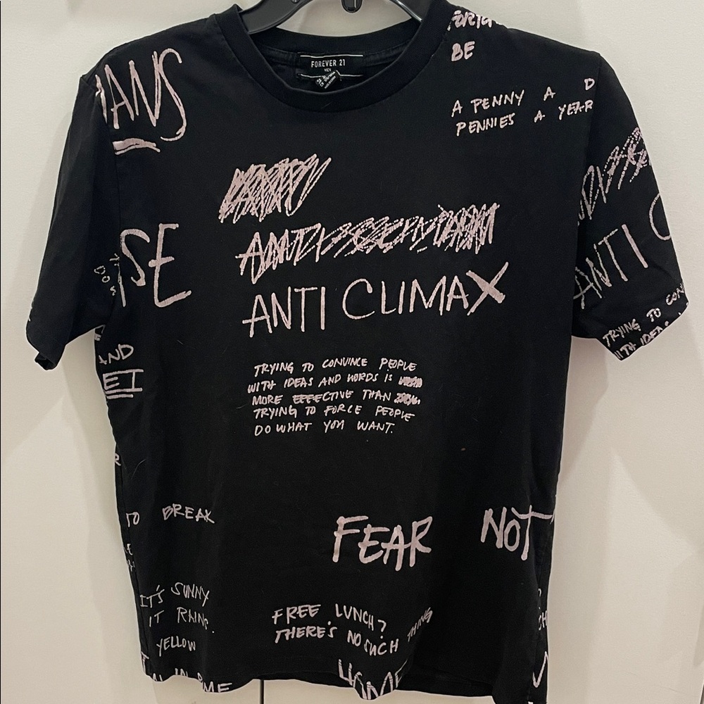 Forever 21 Black Graphic Tee